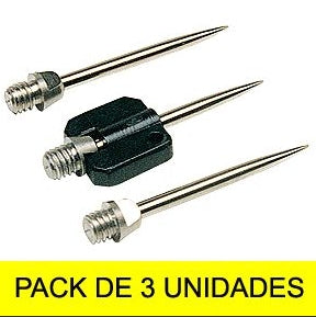 PUNTAS ACERO 1,6g. rosca 2BA =4mm rosca