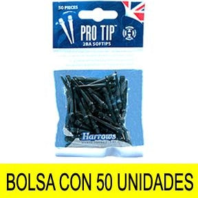 PUNTAS PRO TIPS 2 BA =4mm negra(50)