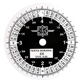 ESFERA RELOJ TAXIMETRO 6 Euros/Hora