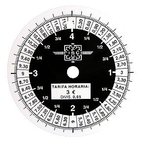 ESFERA RELOJ TAXIMETRO 3 Euros/Hora